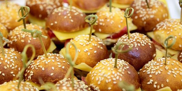 mini sandwich kids party catering